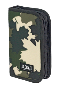 Jacbag Cover -Sert Kapaklı Lastikli Kalem Kutusu Cover-Haki Camoflora