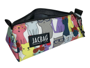 Jacbag Prıme Pencil Case-Üçgen Tip Kalemkutu Prime-SARI KEDİ