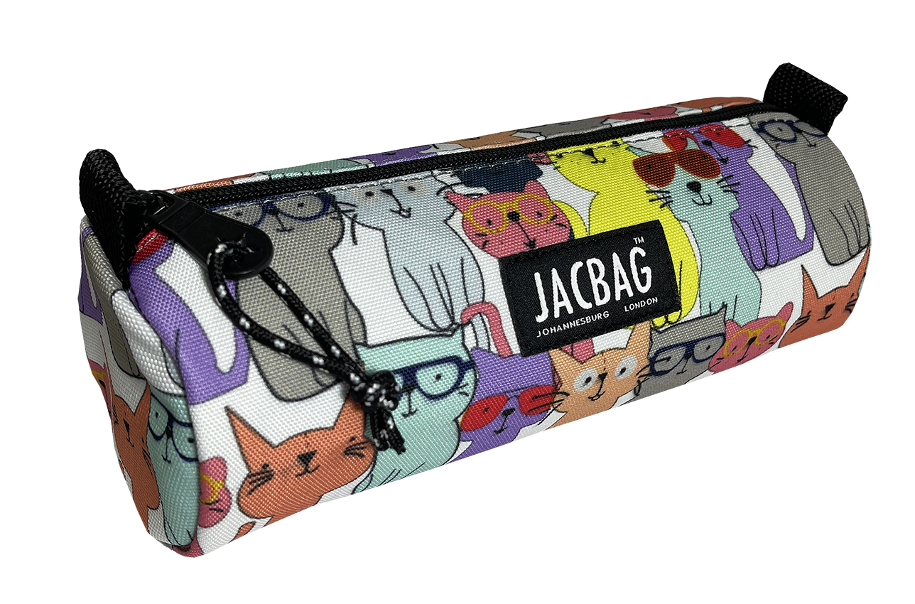 Jacbag Bıg Roll-Silindir Tip Kalem Kutusu Big Roll-Sarı Kedili