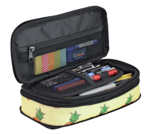 Jacbag Zup Bag-Genişleyen Organizer Kalem Kutusu Zup Bag-Ananas