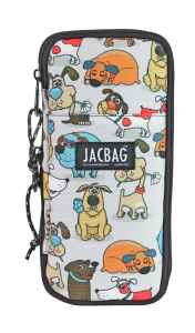 Jacbag Zup Bag-Genişleyen Organizer Kalem Kutusu Zup Bag-Neşeli Patiler