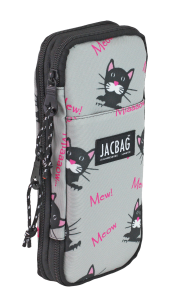 Jacbag Zup Bag-Genişleyen Organizer Kalem Kutusu Zup Bag-Miyav