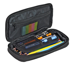 Jacbag Zup Bag-Genişleyen Organizer Kalem Kutusu Zup Bag-Siyah