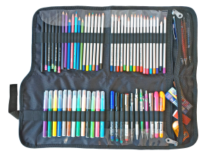 Jacbag Senior XL 60 Lastikli Rulo Kalem Çantası Senior XL-Siyah