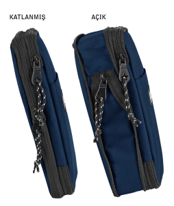 Jacbag Zup Bag-Genişleyen Organizer Kalem Kutusu Zup Bag-Lacivert