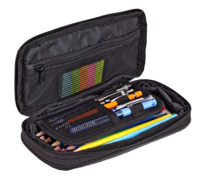 Jacbag Zup Bag-Genişleyen Organizer Kalem Kutusu Zup Bag-Gri