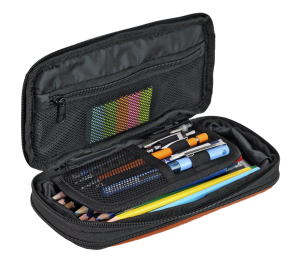 Jacbag Zup Bag-Genişleyen Organizer Kalem Kutusu Zup Bag-Kiremit