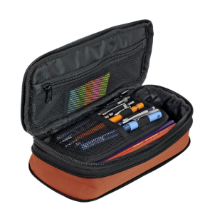Jacbag Zup Bag-Genişleyen Organizer Kalem Kutusu Zup Bag-Kiremit