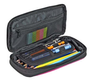 Jacbag Zup Bag-Genişleyen Organizer Kalem Kutusu Zup Bag-Pembe