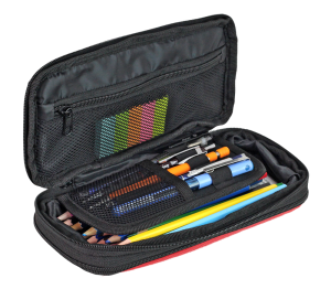 Jacbag Zup Bag-Genişleyen Organizer Kalem Kutusu Zup Bag-Mercan