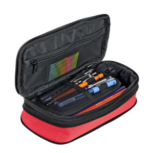 Jacbag Zup Bag-Genişleyen Organizer Kalem Kutusu Zup Bag-Mercan