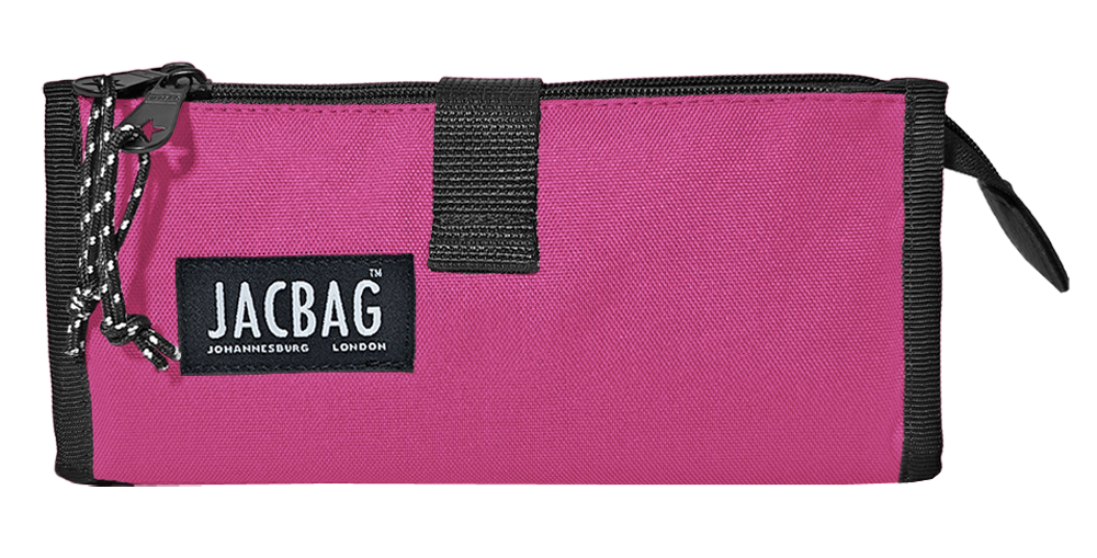 Jacbag Twın Case Pro-İki Bölmeli Masa Üstü Kalem Kutusu Twin-Pembe