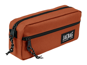 Jacbag Dual Zip-İki Fermuarlı Kalemkutusu Dual Zip-Kiremit