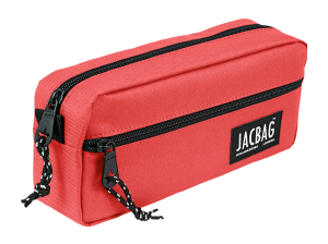 Jacbag Dual Zip-İki Fermuarlı Kalemkutusu Dual Zip-Mercan