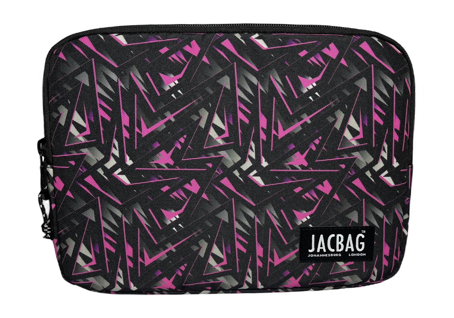 Jacbag Fermuarlı Tablet Çantası Tablet-Pembe Geometrik