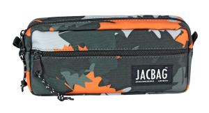 Jacbag Dual Zip-İki Fermuarlı Kalemkutusu Dual Zip-Turuncu Camoflora