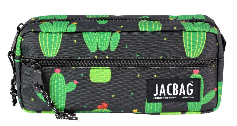 Jacbag Dual Zip-İki Fermuarlı Kalemkutusu Dual Zip-Kaktüs