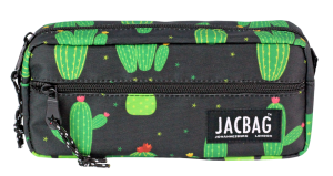 Jacbag Dual Zip-İki Fermuarlı Kalemkutusu Dual Zip-Kaktüs