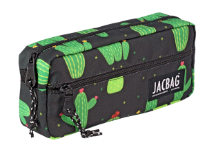 Jacbag Dual Zip-İki Fermuarlı Kalemkutusu Dual Zip-Kaktüs