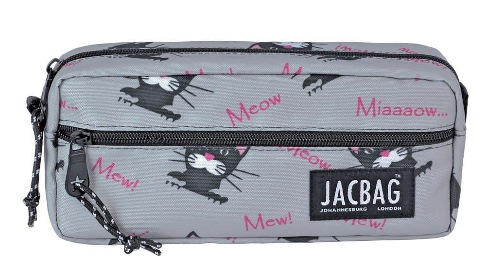 Jacbag Dual Zip-İki Fermuarlı Kalemkutusu Dual Zip-Miyav