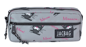 Jacbag Dual Zip-İki Fermuarlı Kalemkutusu Dual Zip-Miyav