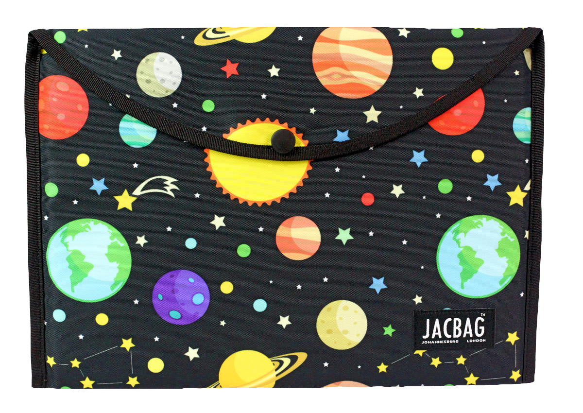 Jacbag Çıtçıtlı Dosya  Çanta  A4 Çıtçıtlı Dosya-Galaksi