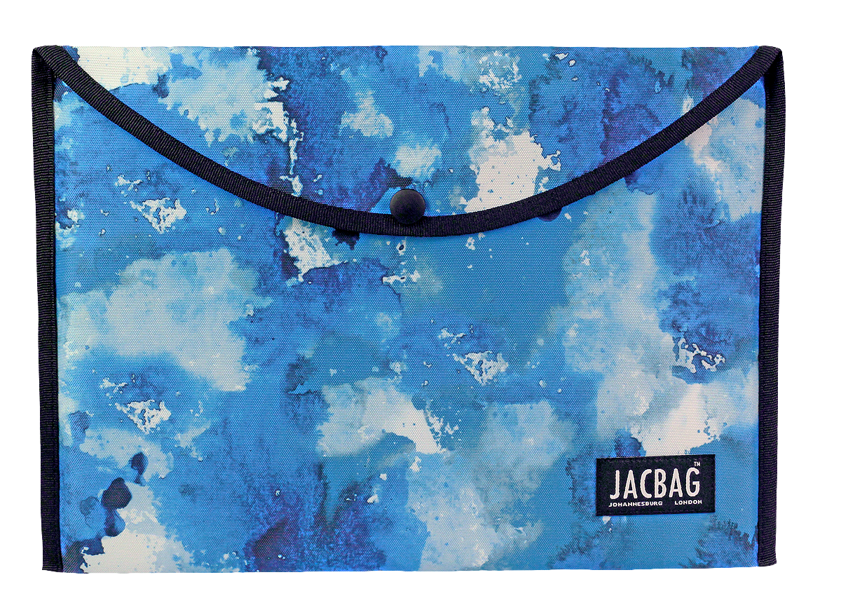 Jacbag Çıtçıtlı Dosya  Çanta  A4 Çıtçıtlı Dosya-Mavi Bulut
