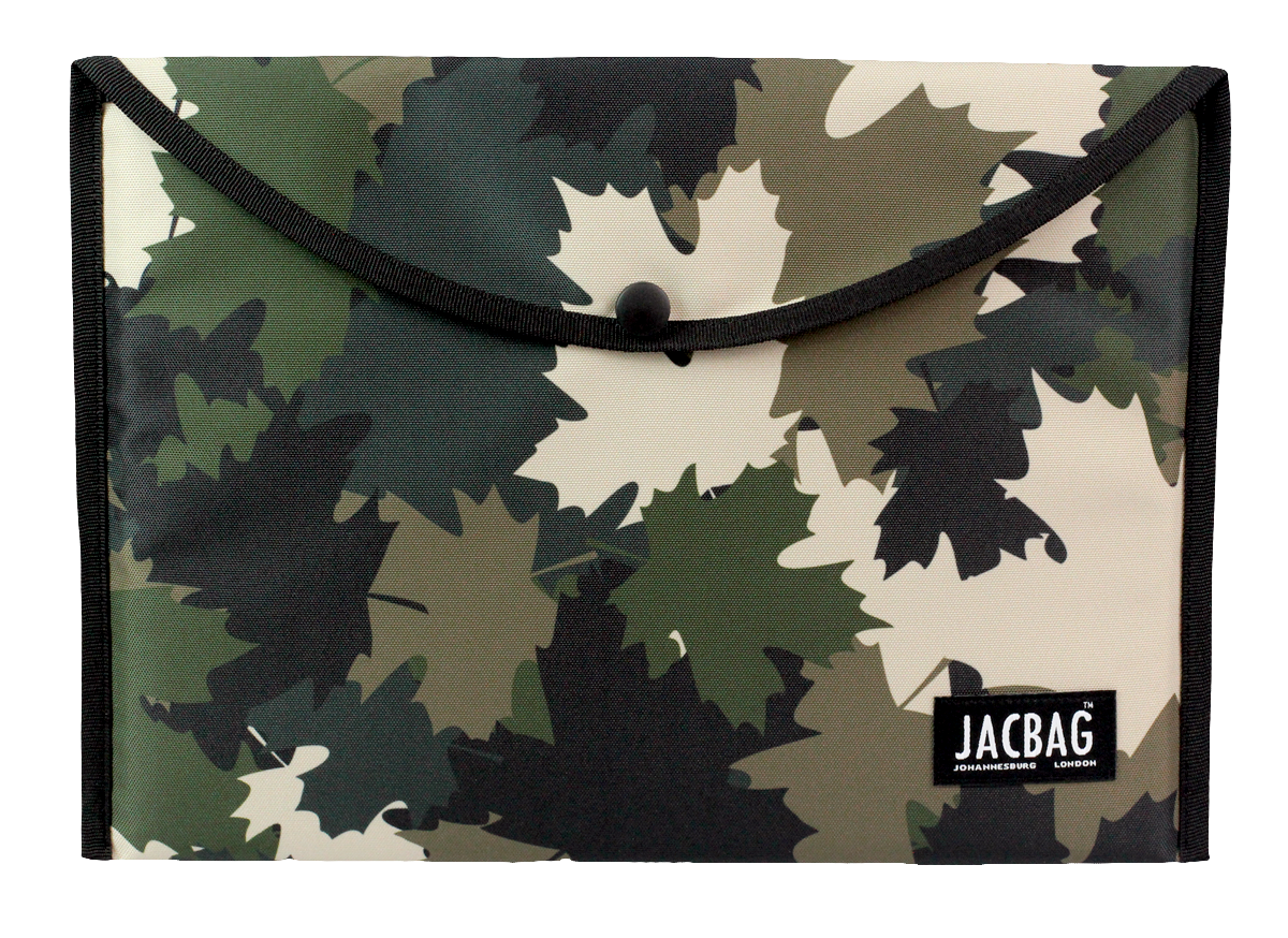 Jacbag Çıtçıtlı Dosya  Çanta  A4 Çıtçıtlı Dosya-Haki Camoflora