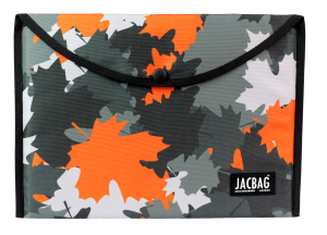 Jacbag Çıtçıtlı Dosya  Çanta  A4 Çıtçıtlı Dosya-Turuncu Camoflora