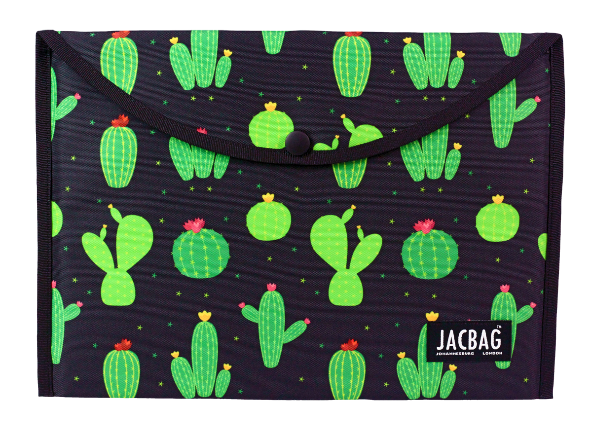 Jacbag Çıtçıtlı Dosya  Çanta  A4 Çıtçıtlı Dosya-Kaktüs