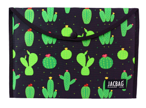 Jacbag Çıtçıtlı Dosya  Çanta  A4 Çıtçıtlı Dosya-Kaktüs