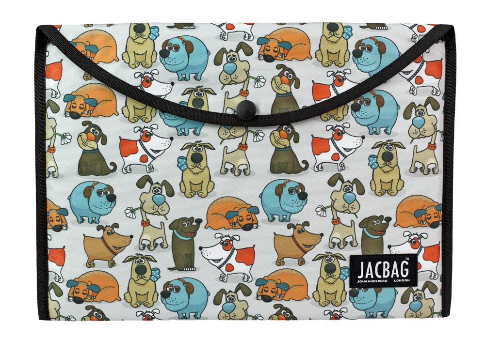 Jacbag Çıtçıtlı Dosya  Çanta  A4 Çıtçıtlı Dosya-Neşeli Patiler