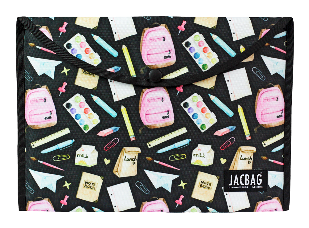 Jacbag Çıtçıtlı Dosya  Çanta  A4 Çıtçıtlı Dosya-Pastel Pop