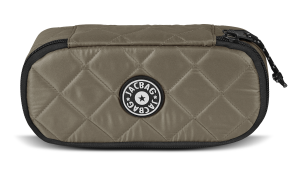 Jacbag Oval XL Soft-Oval Tip Büyük Boy Kapitone Kalem Kutusu Oval Soft-Vizon