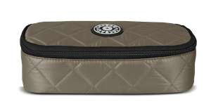 Jacbag Oval XL Soft-Oval Tip Büyük Boy Kapitone Kalem Kutusu Oval Soft-Vizon