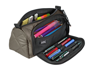 Jacbag Prime XL Soft-Çift Bölmeli  Kapitone Kalemkutu Prime XL Soft-Vizon
