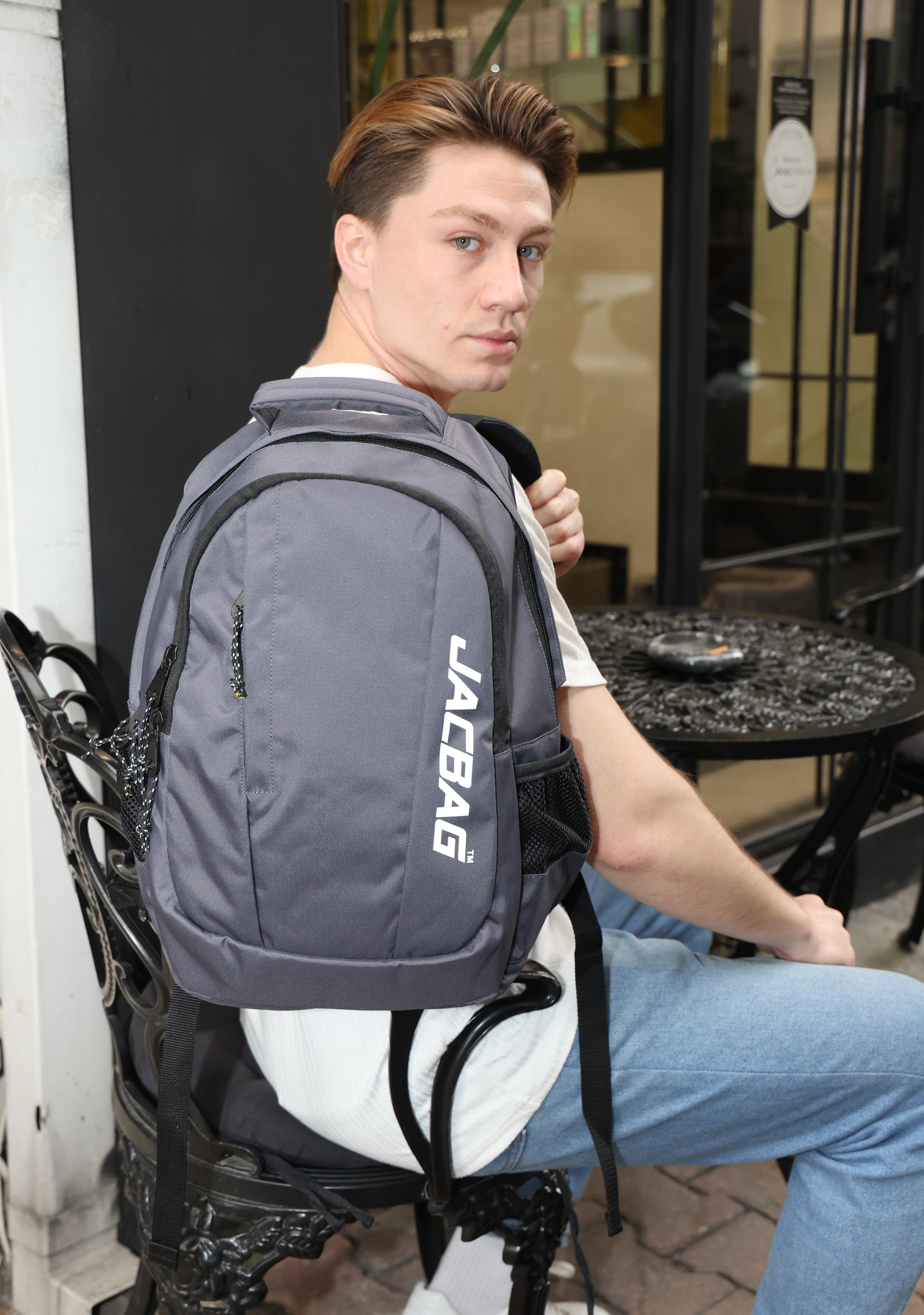 Jacbag Black-İki Bölmeli Sırt Çantası Black Jac-Gri