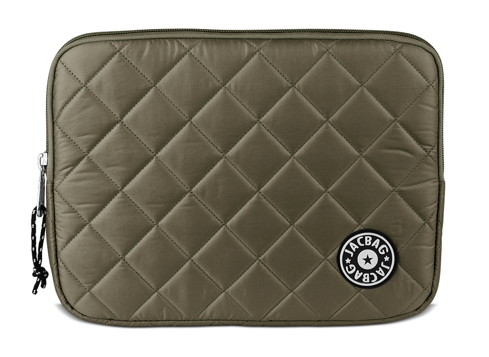 Jacbag Tablet Soft-Fermuarlı Kapitone Tablet Çantası Tablet Soft Vizon