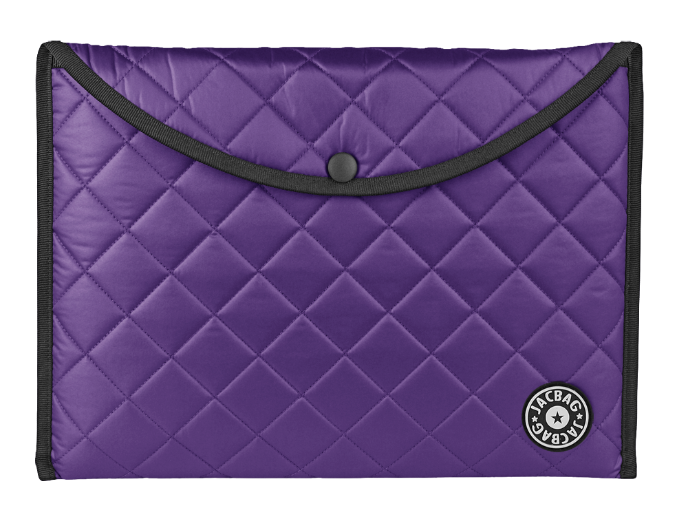 Jacbag Snap Folder Soft A4-Kapitone Çıtçıtlı Dosya A4 Çıtçıtlı Soft-Mor