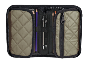 Jacbag cover Soft-Sert Kapaklı Ayraçlı kapitone Kalem Kutusu Cover Soft-Vizon