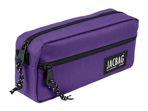 Jacbag Dual Zip-İki Fermuarlı Kalemkutusu Dual Zip-Mor