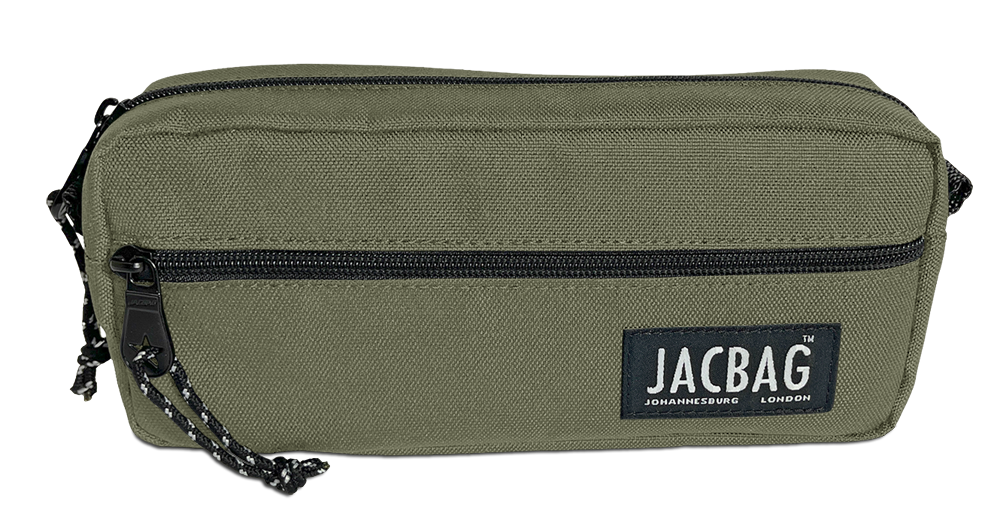 Jacbag Dual Zip-İki Fermuarlı Kalemkutusu Dual Zip-Haki