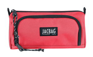 Jacbag Prime XL-Lastik Ayraçlı İki Bölmeli Kalem Kutusu Prime XL-Mercan