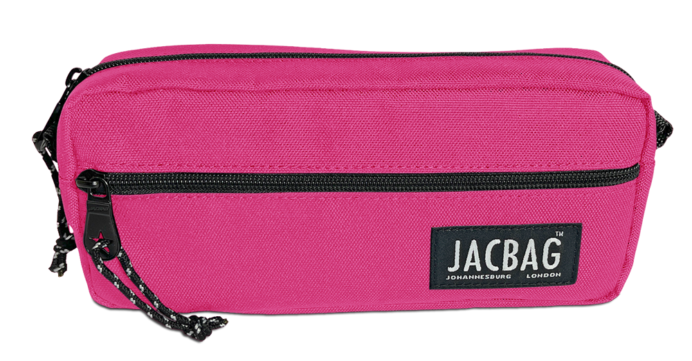 Jacbag Dual Zip-İki Fermuarlı Kalemkutusu Dual Zip-Pembe