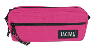 Jacbag Dual Zip-İki Fermuarlı Kalemkutusu Dual Zip-Pembe