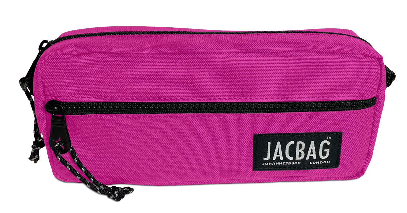 Jacbag Dual Zip-İki Fermuarlı Kalemkutusu Dual Zip-Pembe