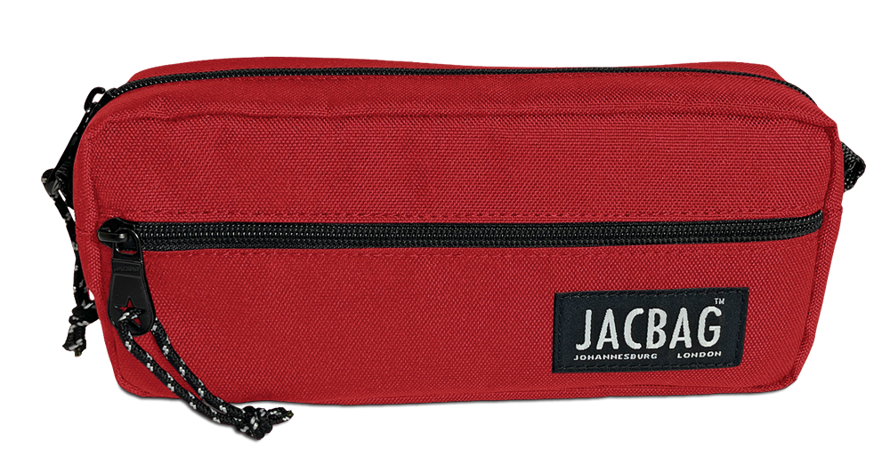 Jacbag Dual Zip-İki Fermuarlı Kalemkutusu Dual Zip-Kırmızı