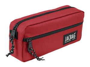 Jacbag Dual Zip-İki Fermuarlı Kalemkutusu Dual Zip-Kırmızı
