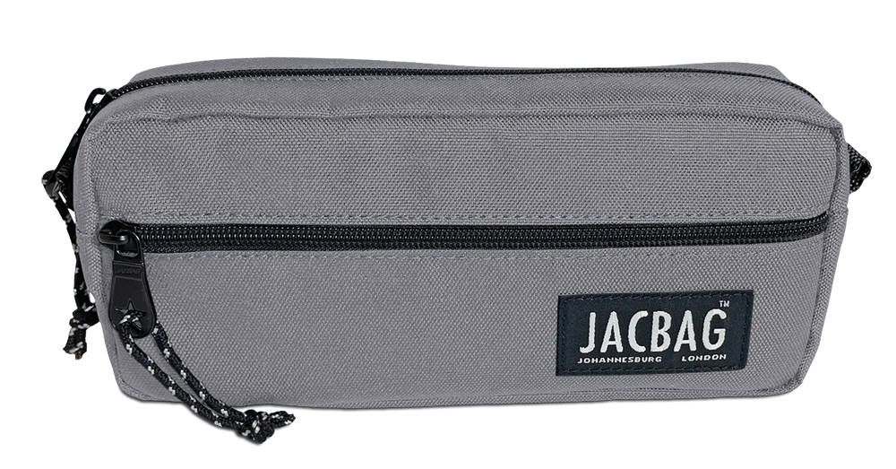 Jacbag Dual Zip-İki Fermuarlı Kalemkutusu Dual Zip-Gri