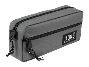 Jacbag Dual Zip-İki Fermuarlı Kalemkutusu Dual Zip-Gri